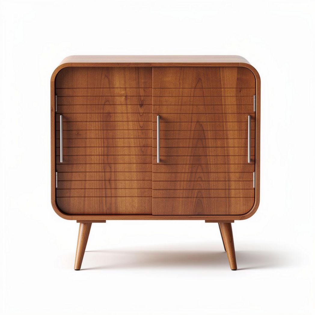 Meuble de rangement en bois avec portes battantes dimensions 80 x 40 x 70cm