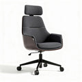 Chaise de bureau en tissu gris avec accoudoirs et roulettes dimensions 60 x 60 x 100cm